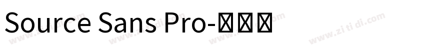 Source Sans Pro字体转换
